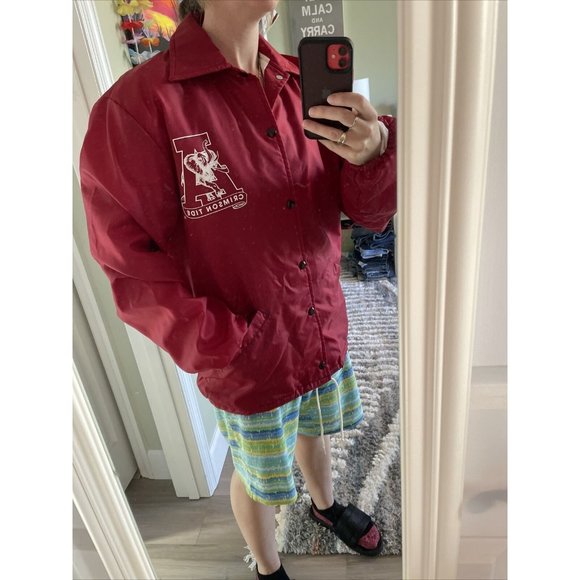 Vintage University of Alabama Crimson Tide Bama Fever Made USA Jacket Men's SM - Picture 12 of 13